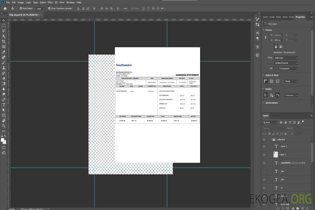 Compte de résultat de SOUTHWEST AIRLINES CO aux formats PDf et Word template Compte de résultat de SOUTHWEST AIRLINES CO aux formats PDf et Word template